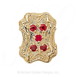 GS287 R - 14 Karat Gold Ruby Slide 